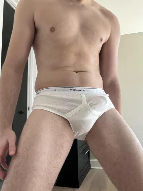 Hard as a rock in my jockeys 😈 by WhiteBrfsBoy