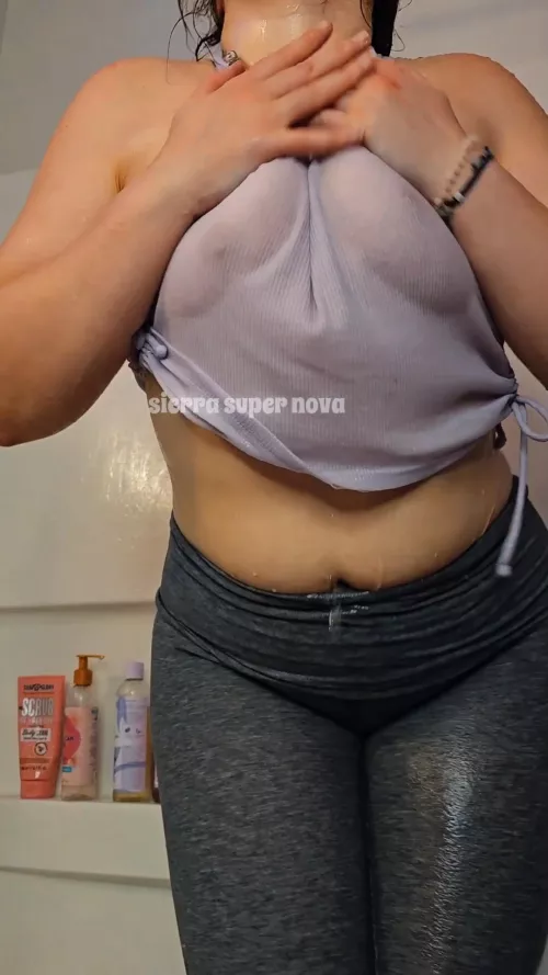 i think i need to compete in a wet t-shirt contest  by SierraSuperNova