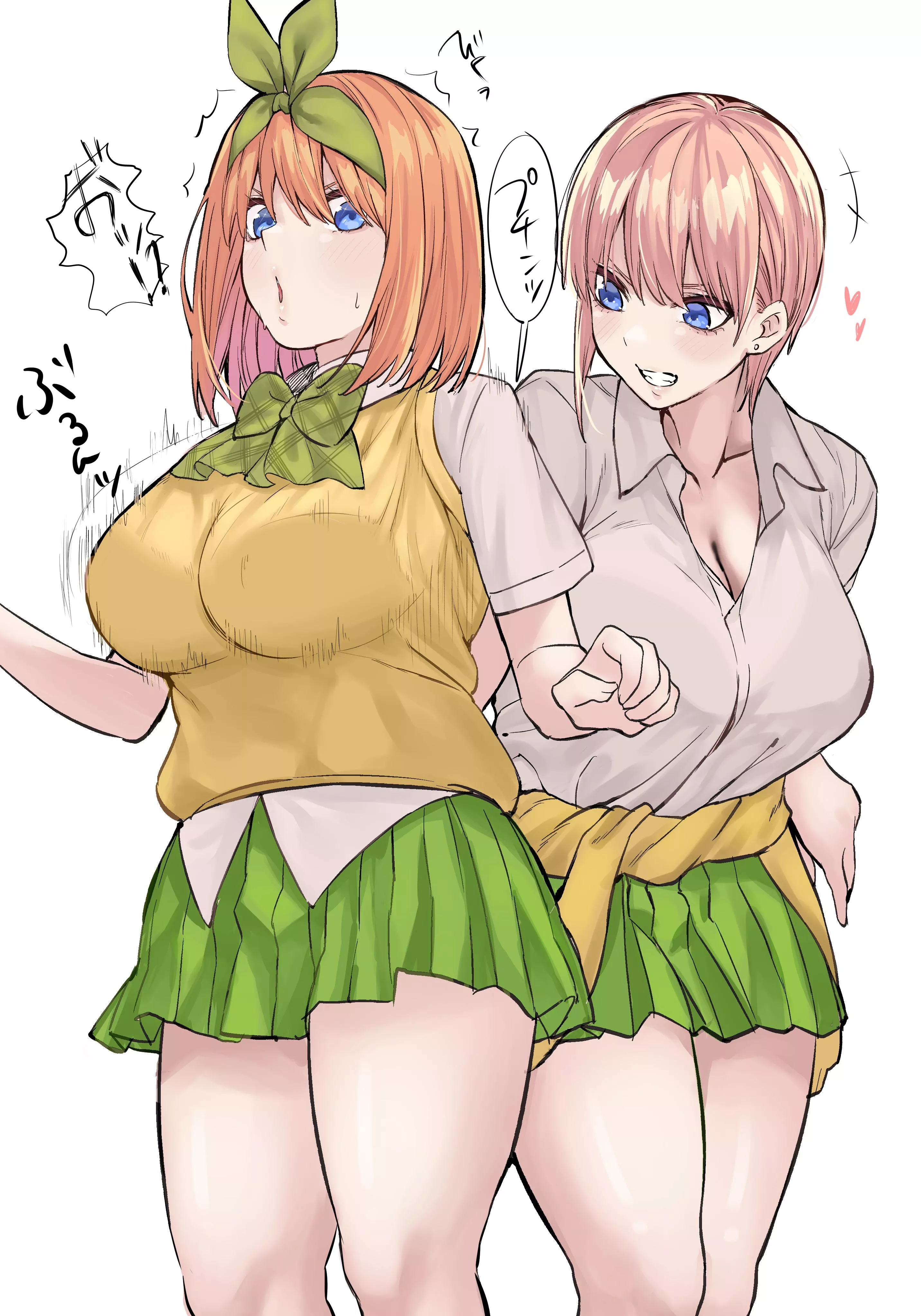 Ichika Messing With Yotsuba's Bra [Quintessential Quintuplets] posted by Csxc