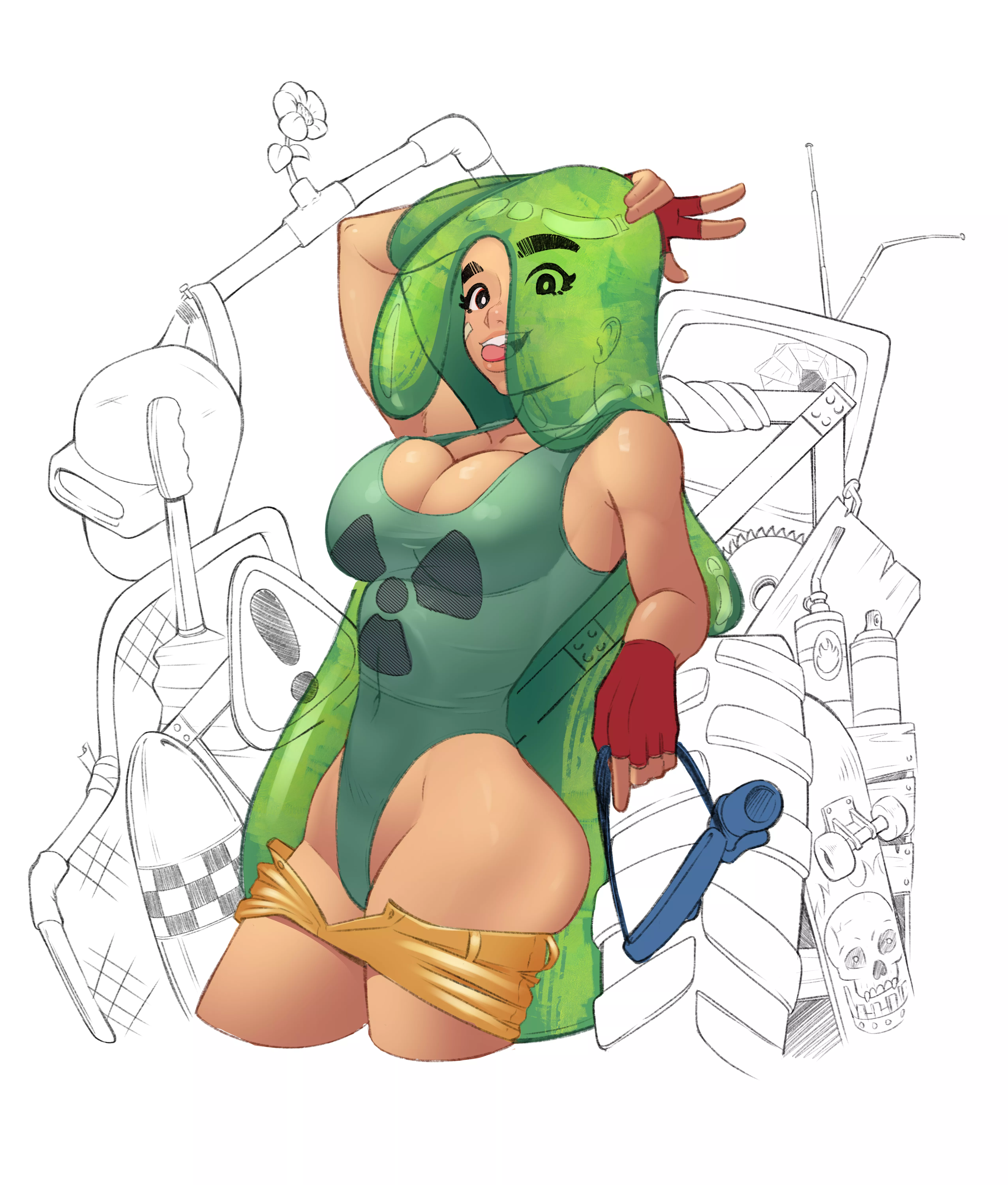 Loogie the Junkyard Queen - [Original] posted by KadinSketch