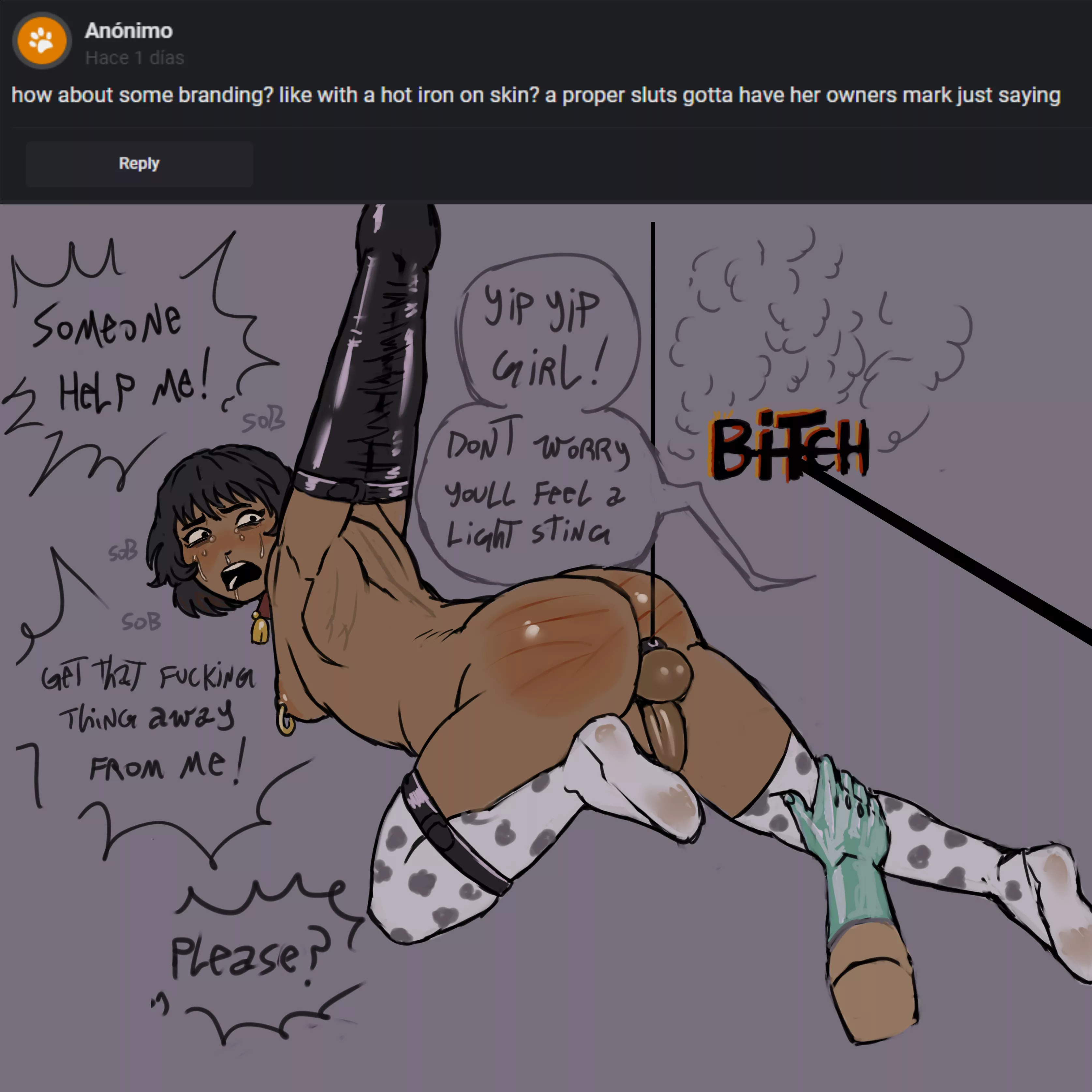 A proper slut ought to have her owner's mark [Redgosstrip] posted by Pearlescent03