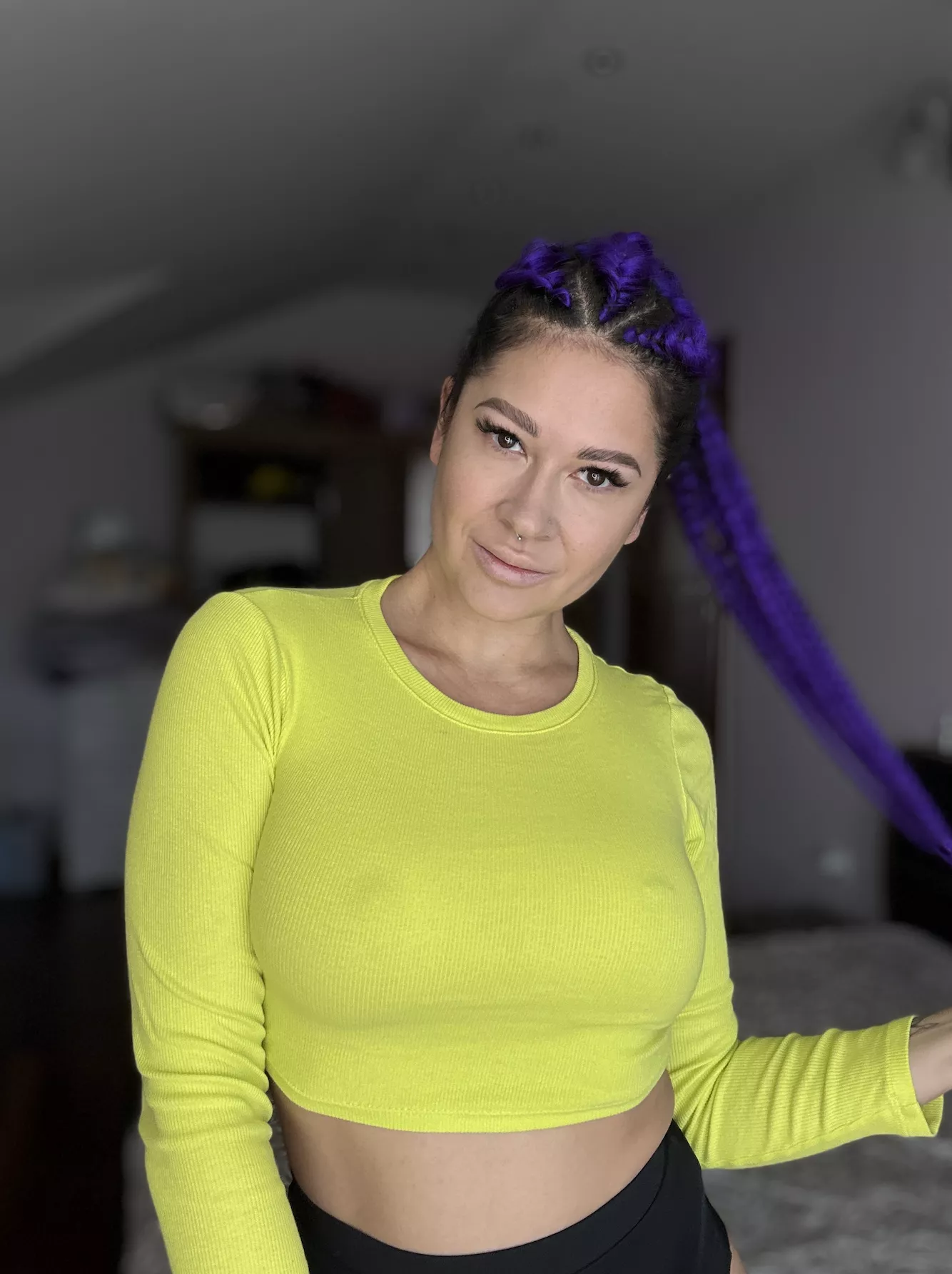 I feel pretty confident in a bright top posted by EvaGlowX