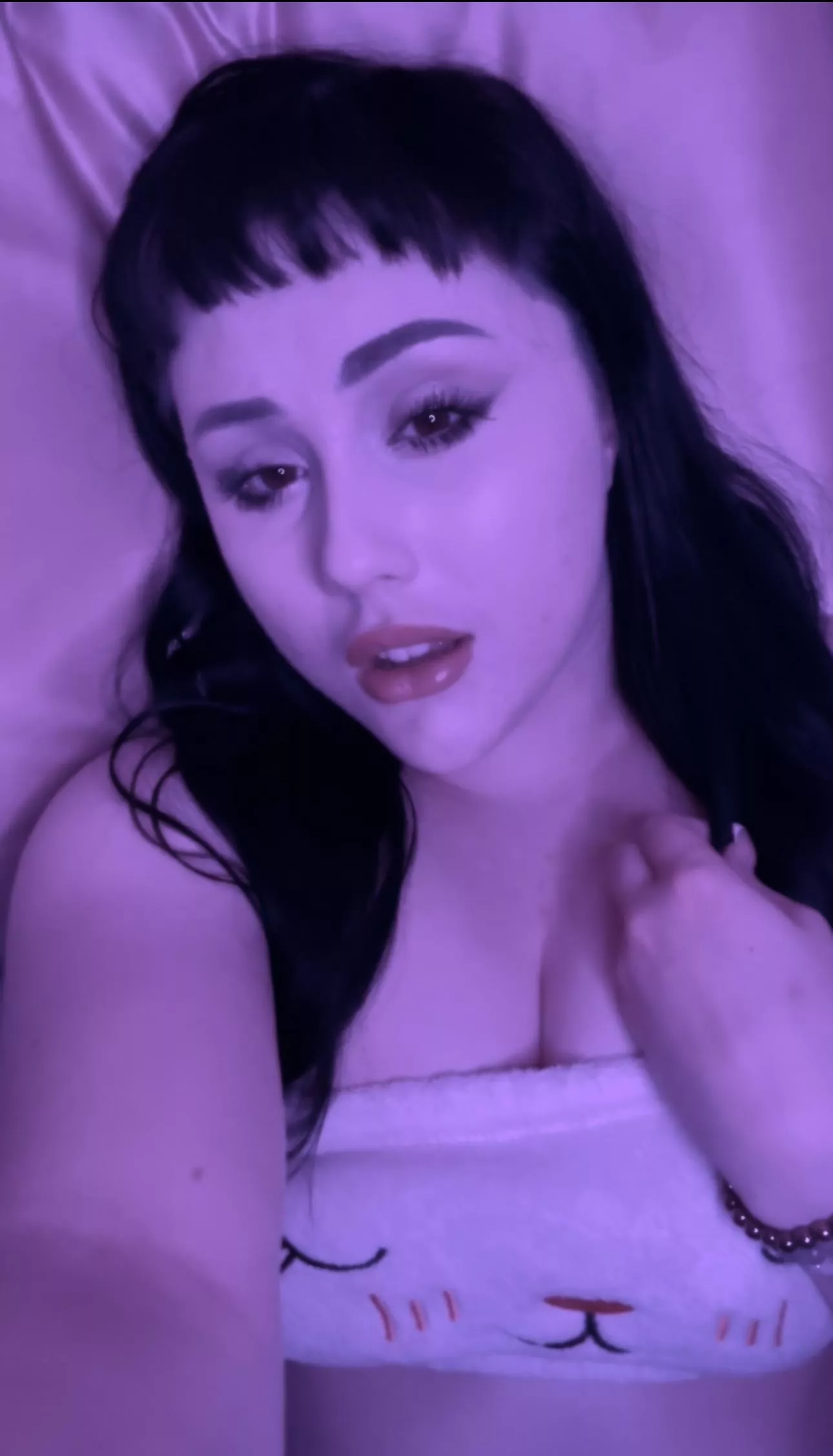 I may look innocent but I’m actually a goth demon <3 posted by babybonez_