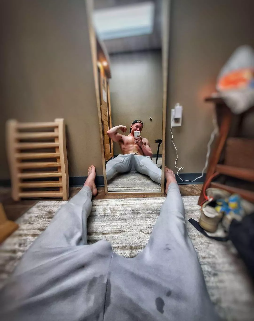 I'll put your face in my pit and then shove it into my sweaty bulge!  posted by gymbruhhhhh