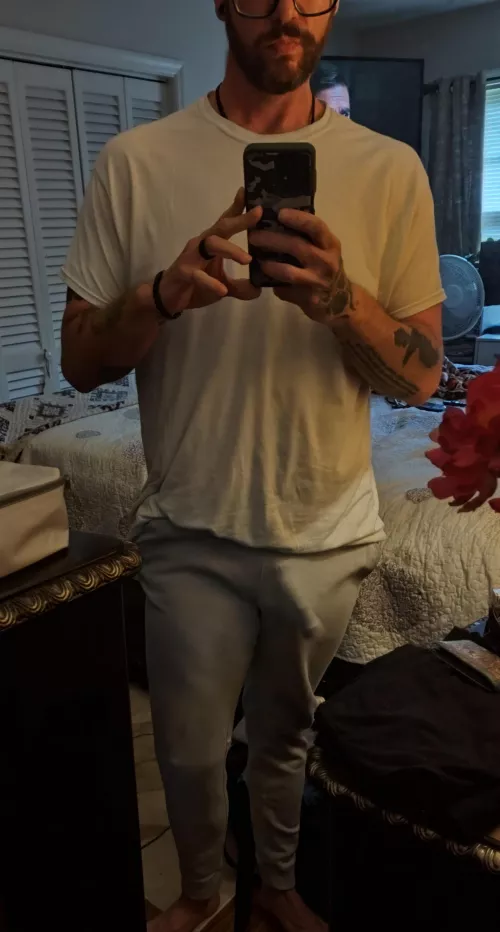 Love wearing grey sweatpants  by ymyppsoft