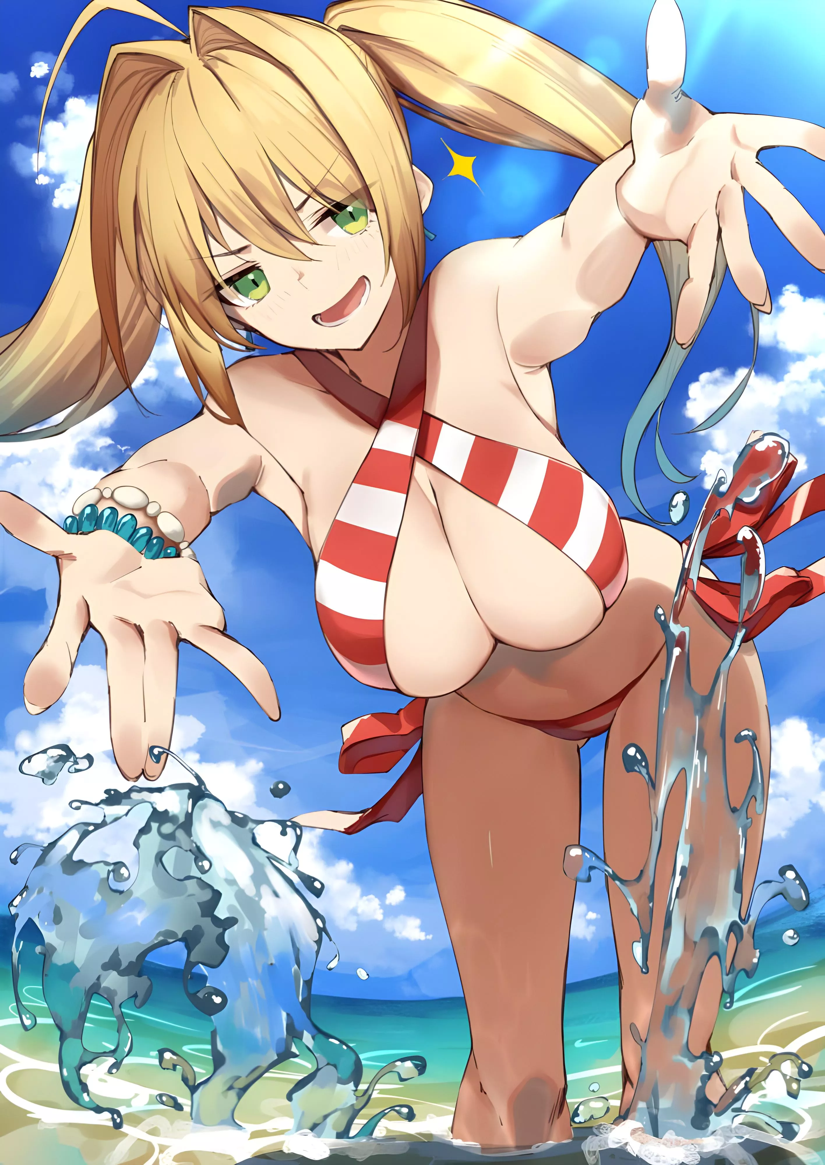 Nero Claudius splashing you with water  posted by marxsander2016