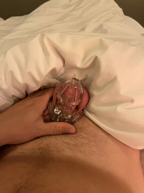 This locked boy says good night! 😴  by Locked-in-chastity94