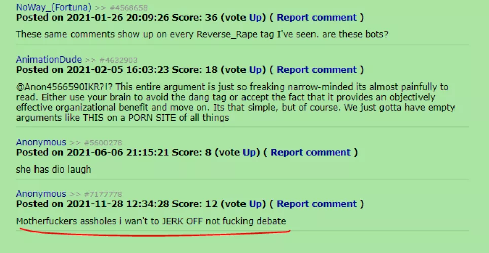 You can feel his rage on this comment by HuckleberryCharacter