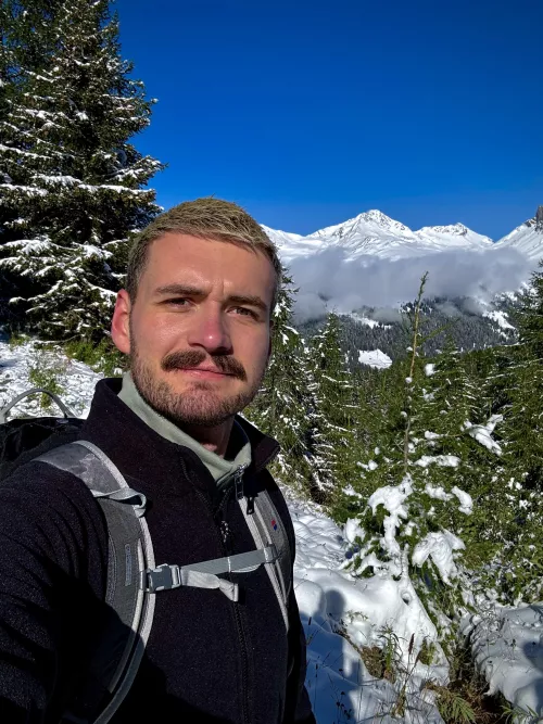 a cold but sunny morning on the alps by awitlesssir