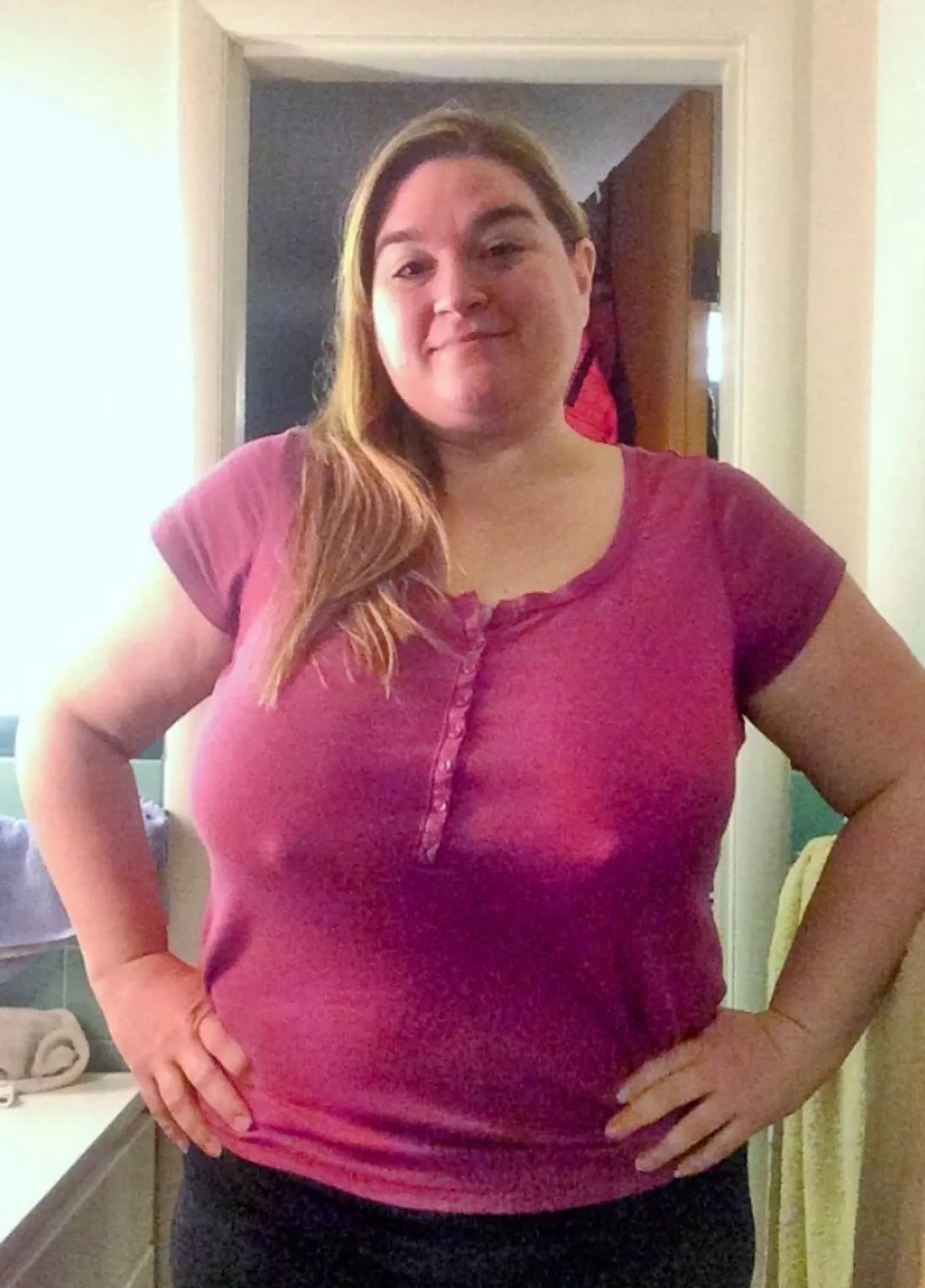 I luv my wife in this shirt and no bra. 🙂 posted by SteelTorch