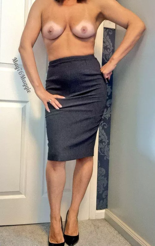 I might need to find a top to wear before I head to the office.... by May76Maggie
