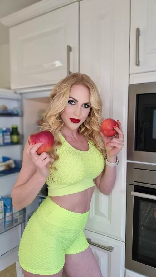 Just this 60y/o housewife restocking the fridge ;) by MILFKathy