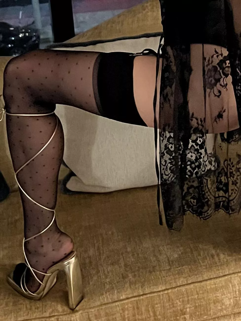 My stockings and heels are your kryptonite  posted by mistressjenniferhex