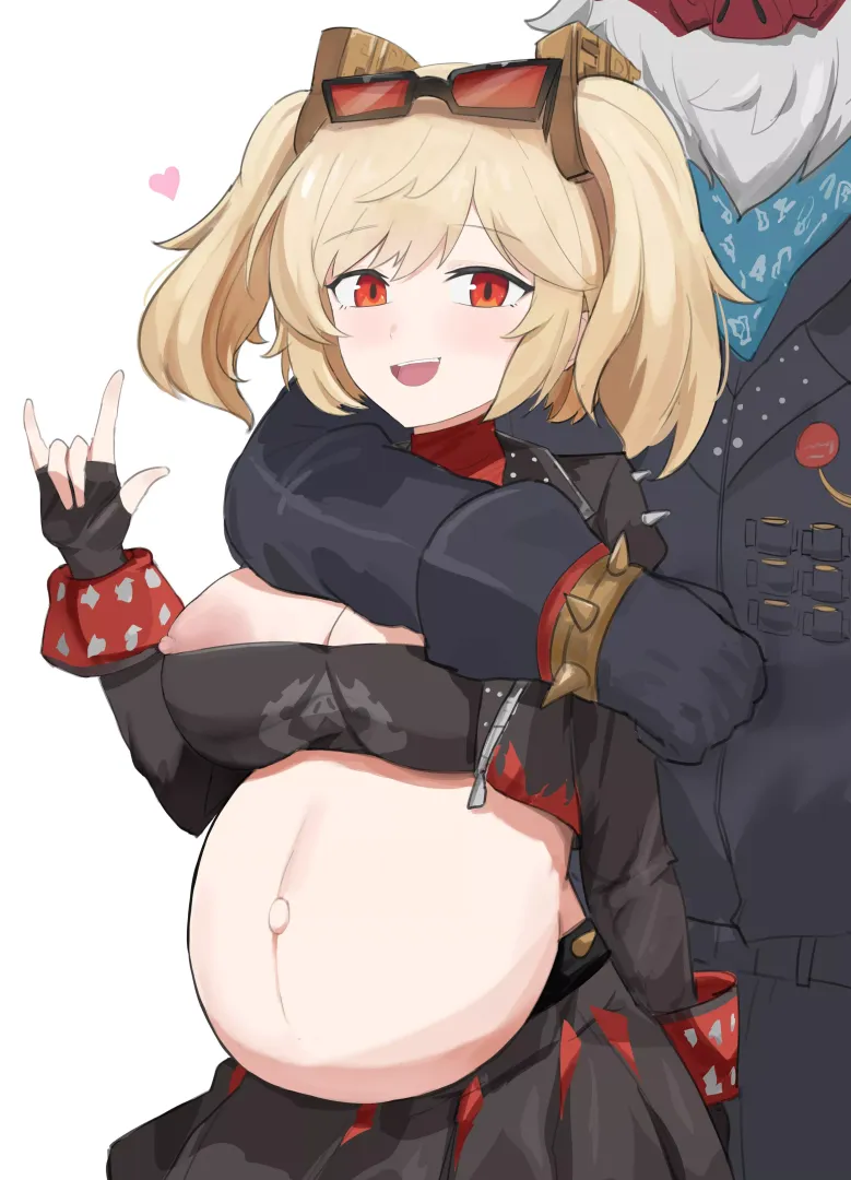Pregnant Burnice  posted by HeavyLancerthe8th