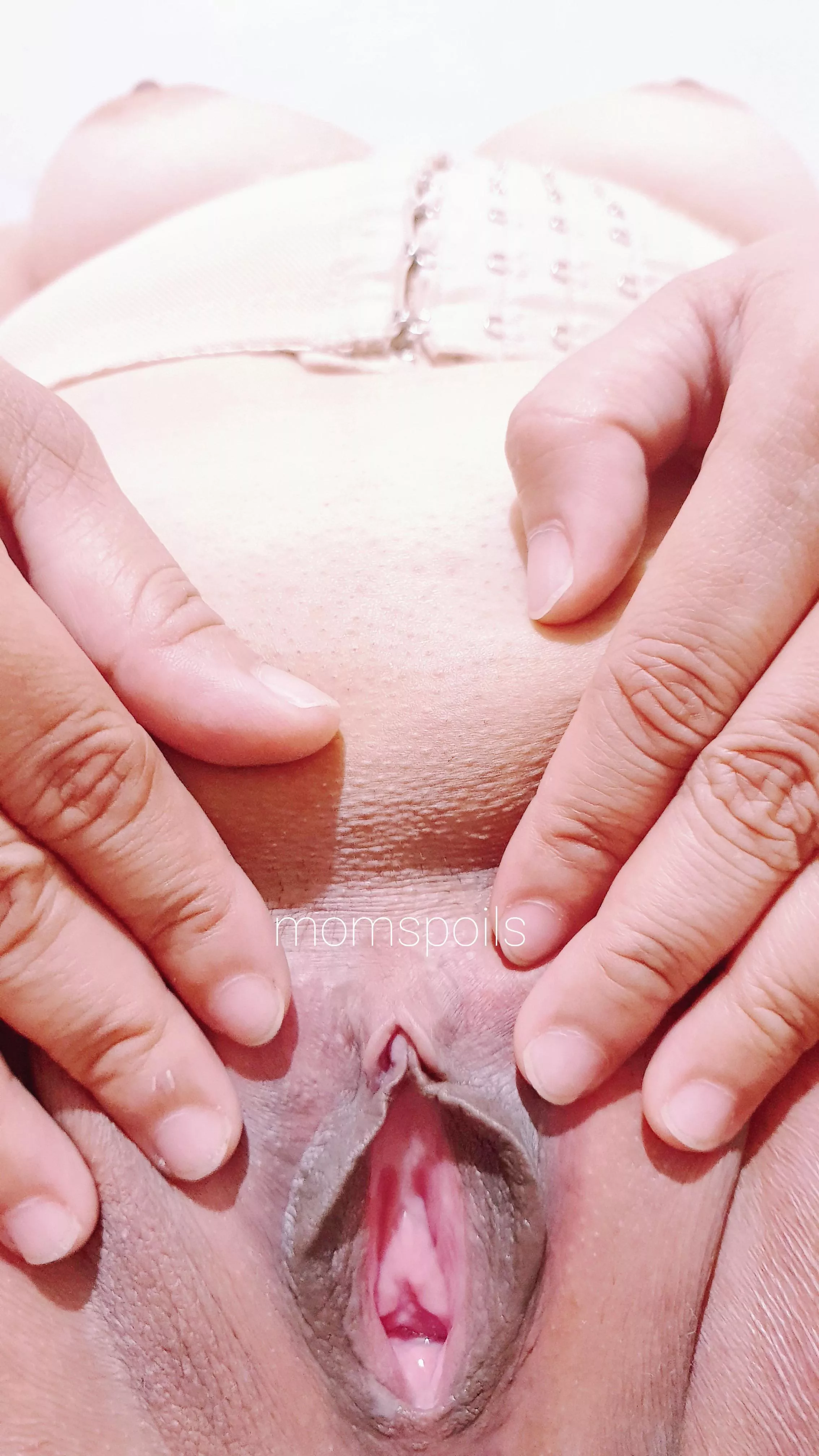 Wet and ready for you. Will you slide in or taste first posted by momspoils