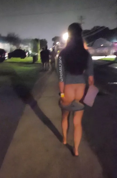 After I flashed my ass in public, I realized we also had people walking behind us by HotMILFJane