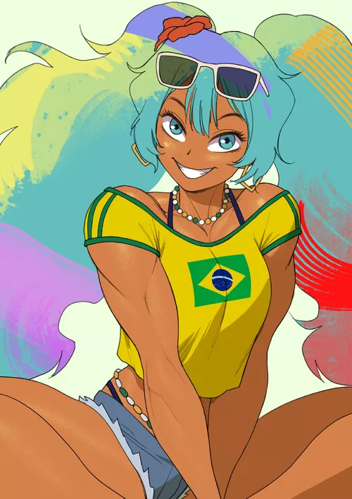 Brazilian Miku [@pokkuti] by TheTMoneyMan