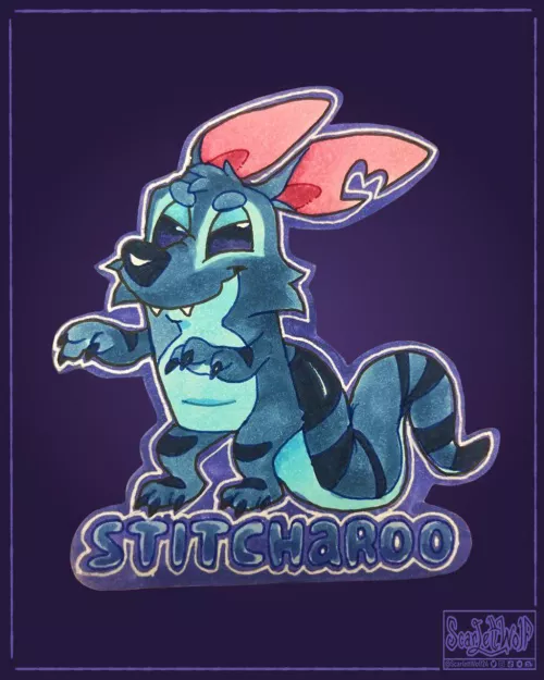 Devious lil creature 💙😈 by scarlettwolf24