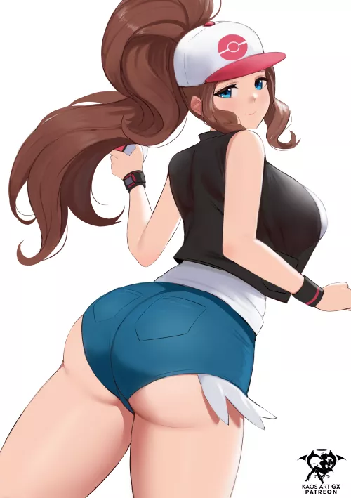 Hilda's backside [Pokemon] (kaosart) by Terran117