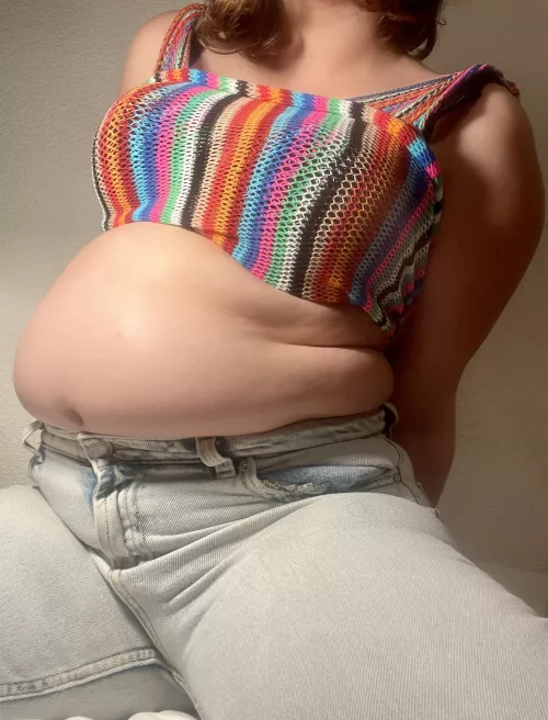 I think these pants are about to burst 😳🐽 by FatteningPrincess