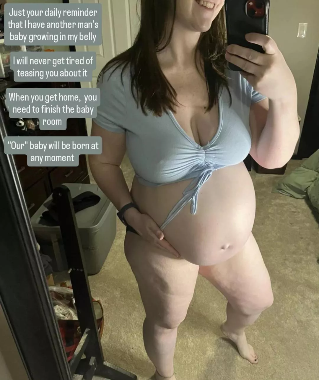 She will never stop teasing you about it posted by Captionsforever