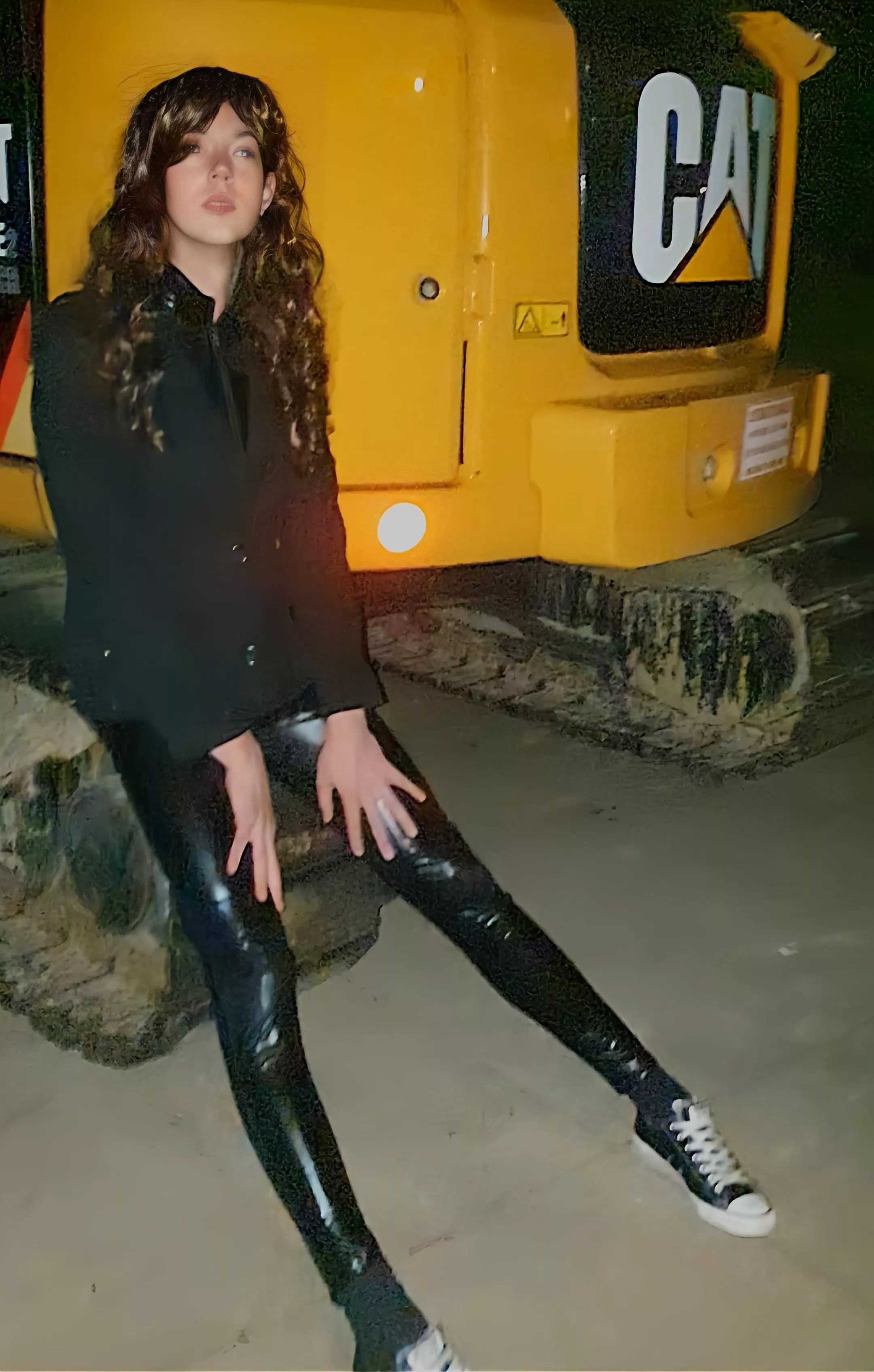 To the park for a night walk in catsuit  posted by Anxious_Fly_9351
