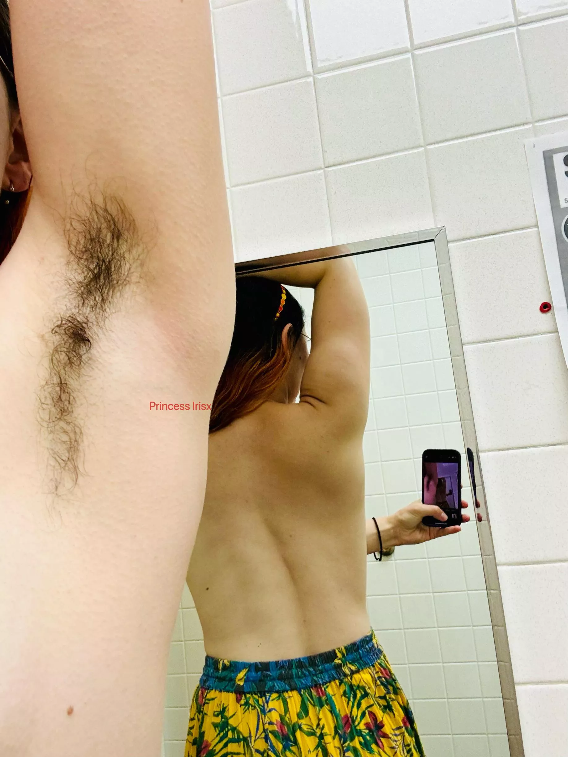 Work bathroom shot of my hairy pit!  posted by song_of_solomon1