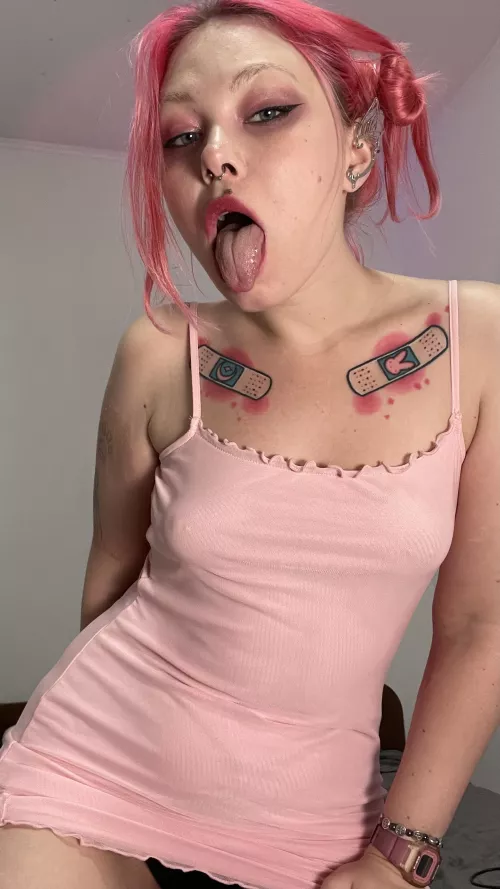 you'd like to see what that girl with the pink hair can do, wouldn't you by SweetGoddessDream