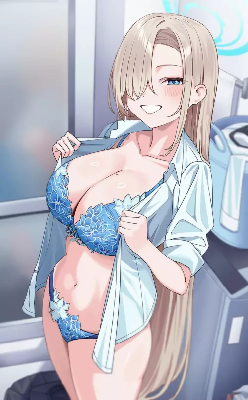 Asuna getting dressed by xKillua666