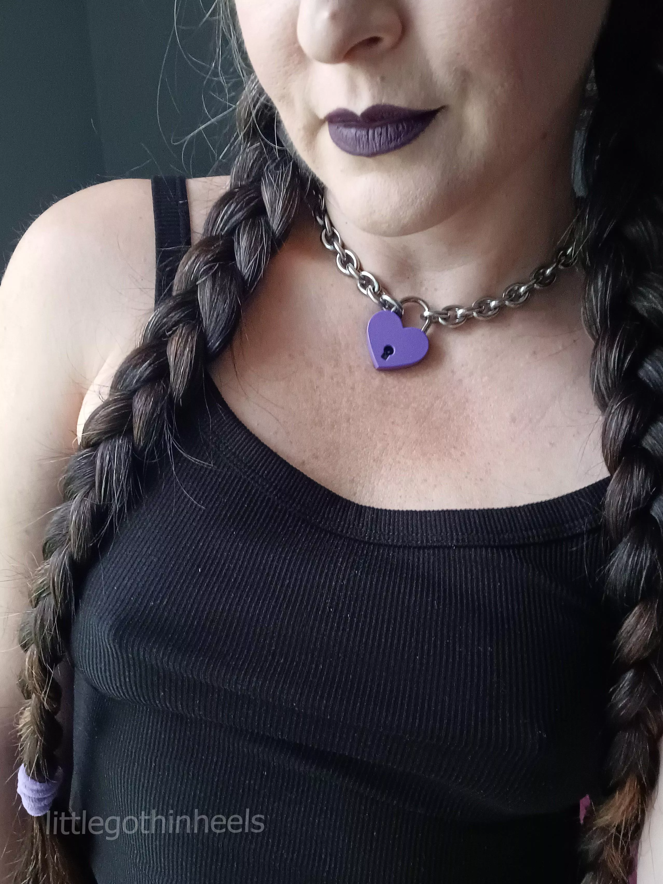 braids and braless  posted by littlegothinheels