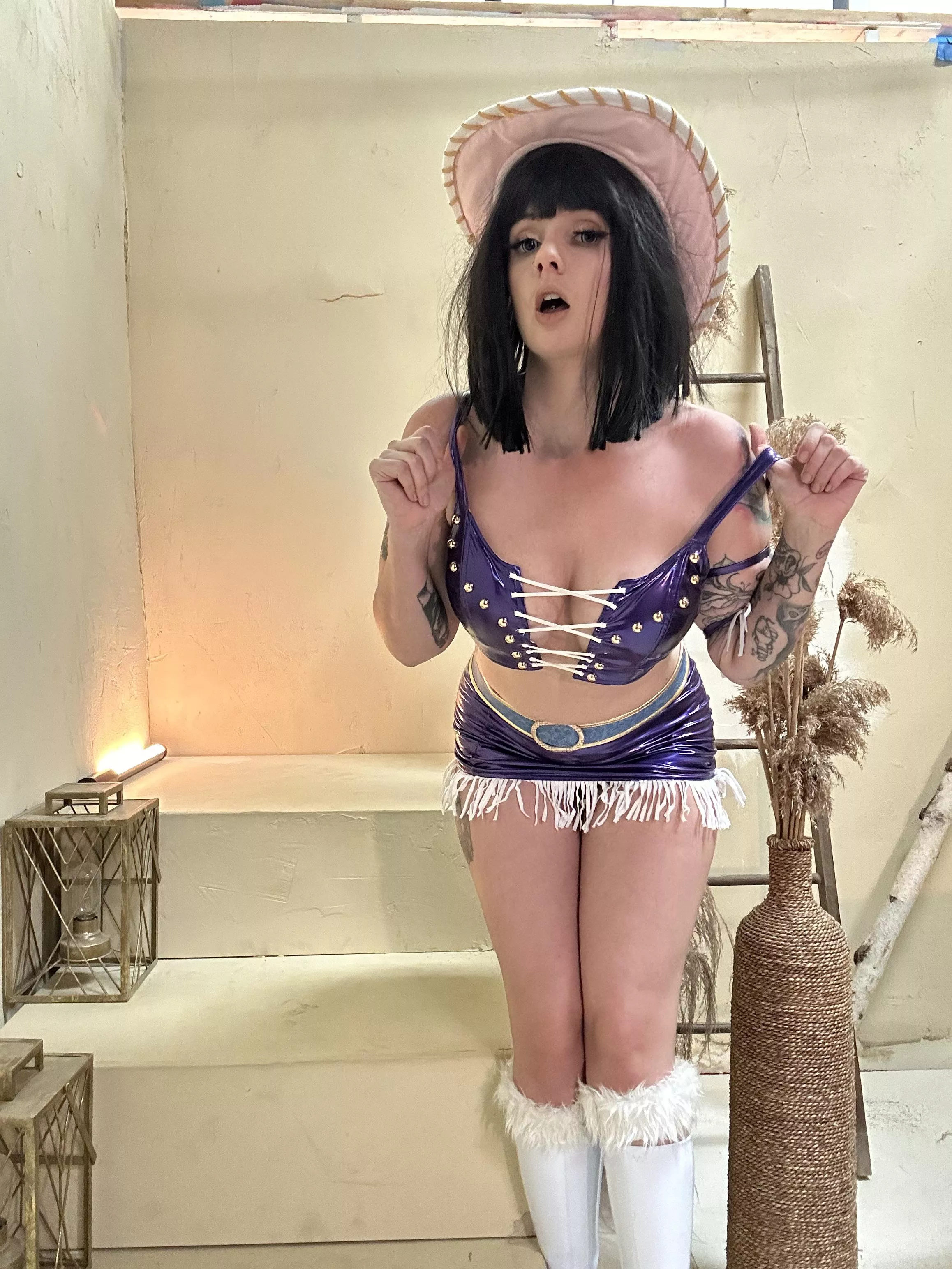 Cowgirl cleavage  posted by ElizawitchCosplay