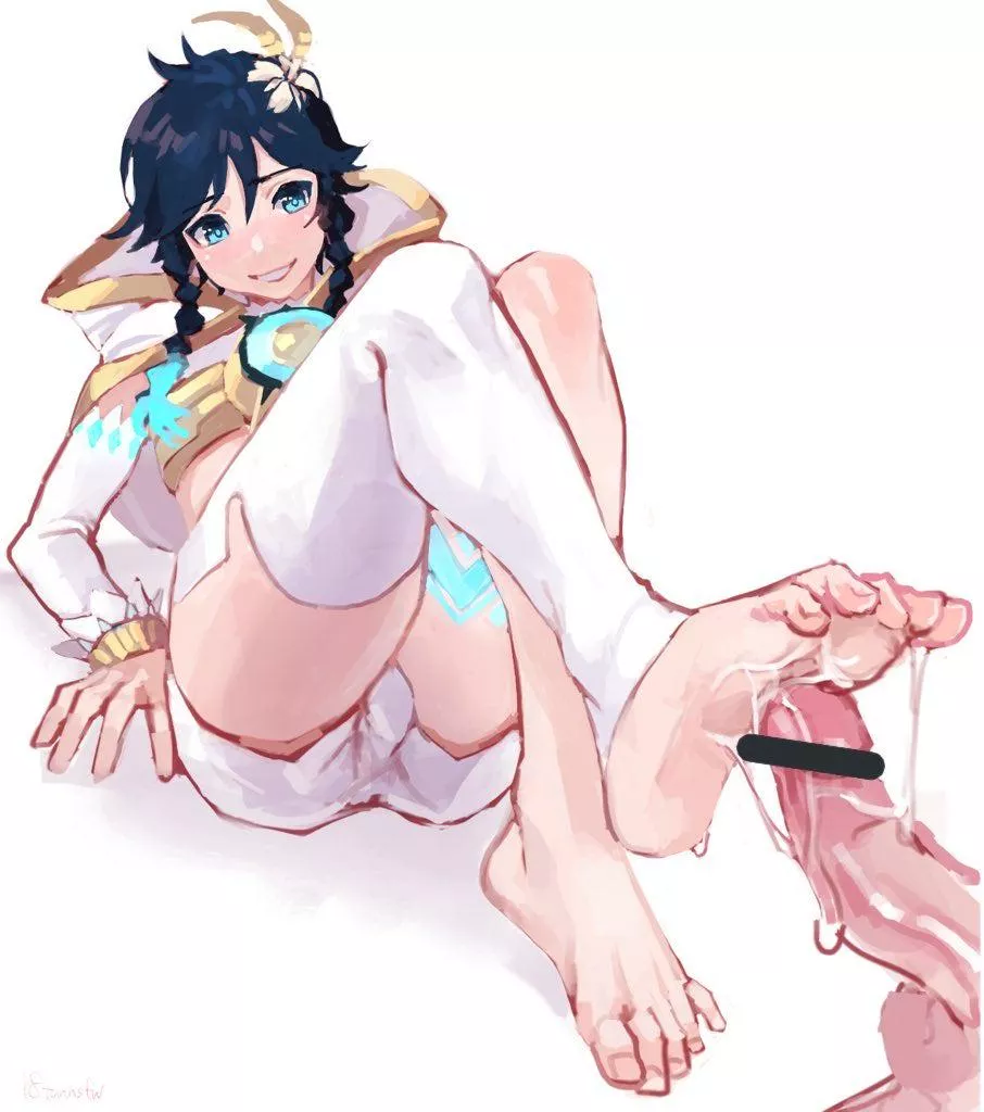 Friend handing a foot posted by AleisterCrowleiy