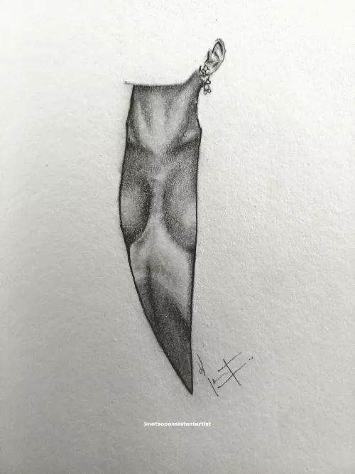 Insta model, notsoconsistentartist, Graphite, 2024 by No_Silver8127