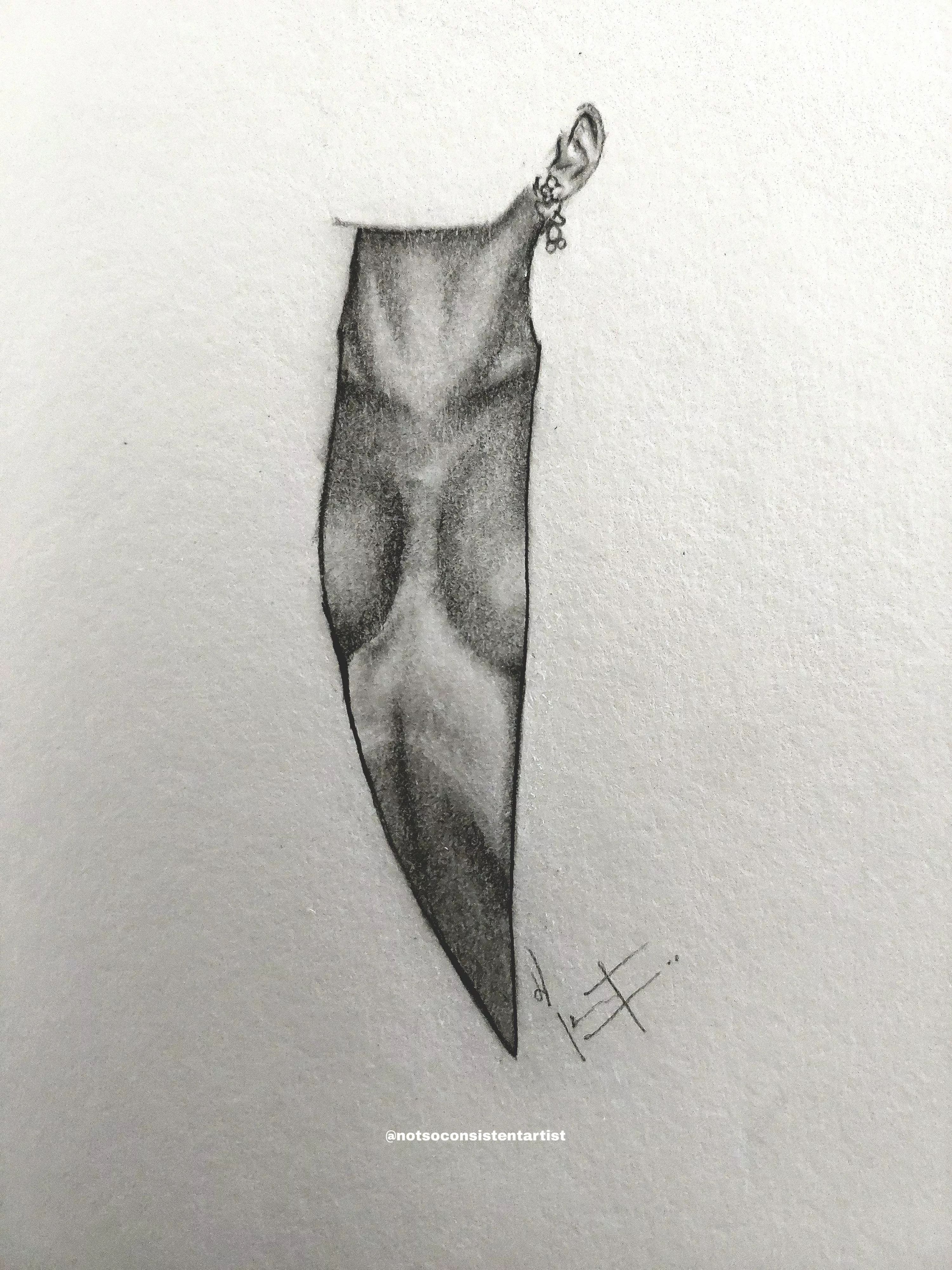 Insta model, notsoconsistentartist, Graphite, 2024 posted by No_Silver8127