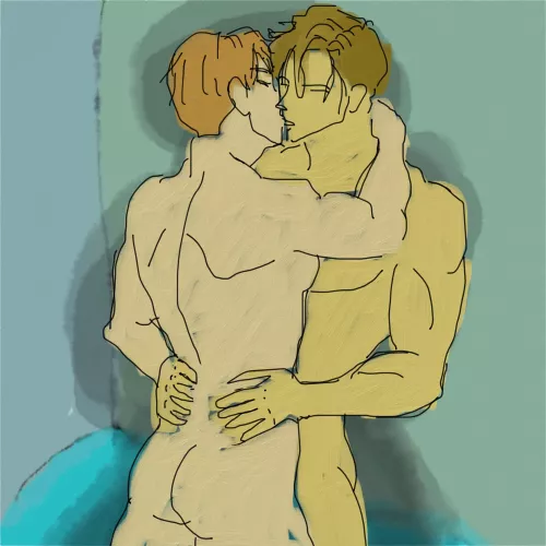 Just a kiss by azulboy11