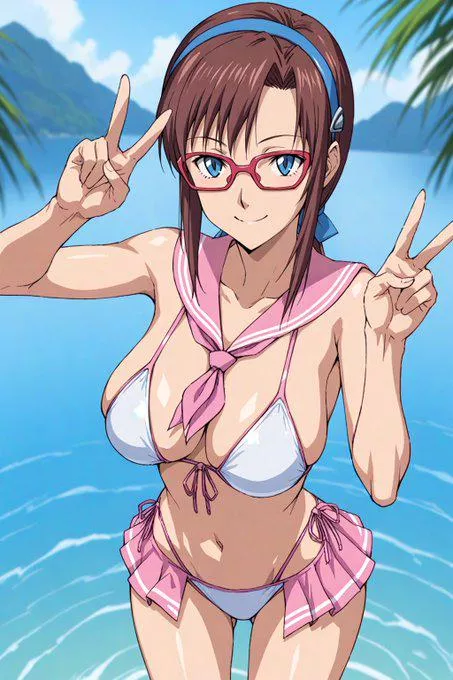 Mari x Neon: Blue Ocean [EVA x NIKKE] posted by Bulky_Wasabi5882