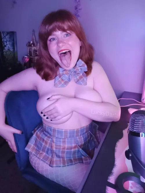 My boobs are too big to cover up with one hand completely by LuckyDarla