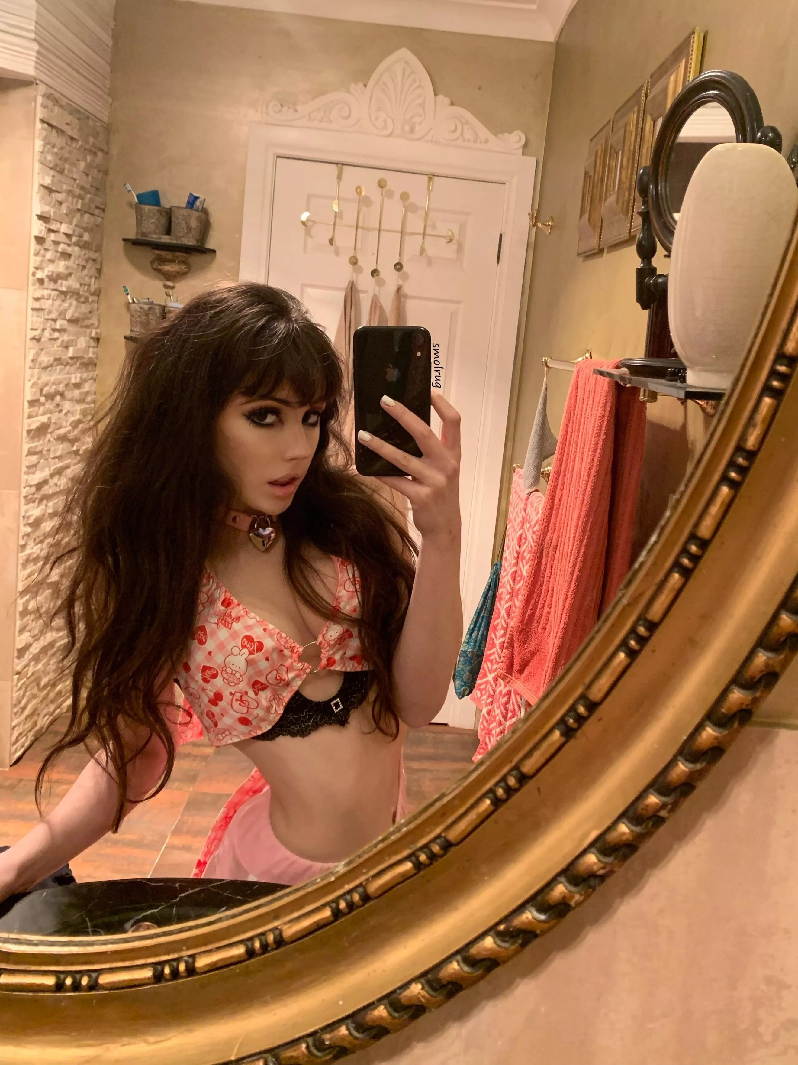 my top has a ring on it u can attach a leash to posted by smolrug