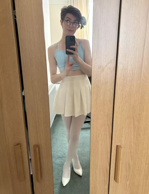 White and light blue outfit :3 by LostInSpaceSOS