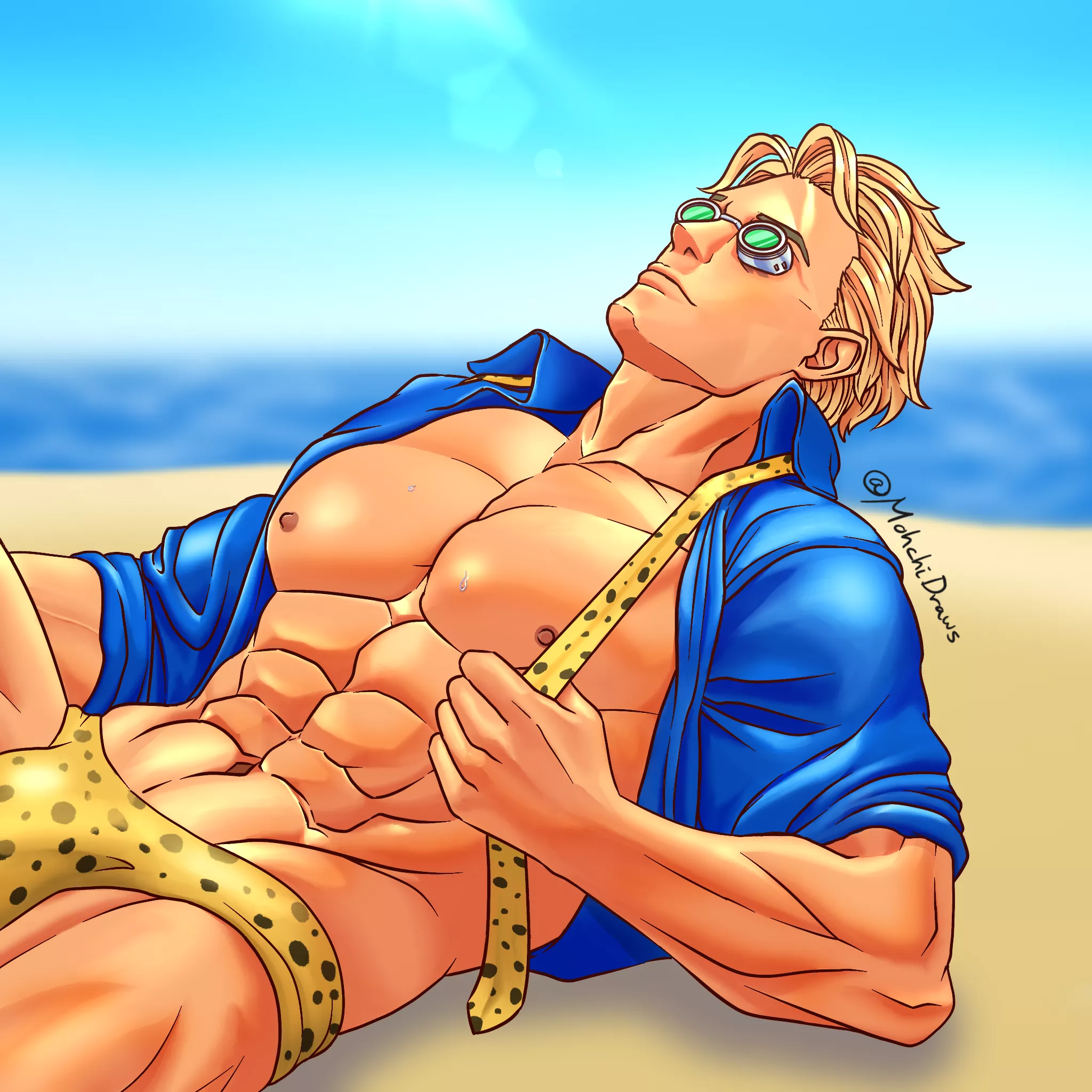 Drew that Nanami (Jujutsu Kaisen) figure (art by me) posted by Mohchi626070