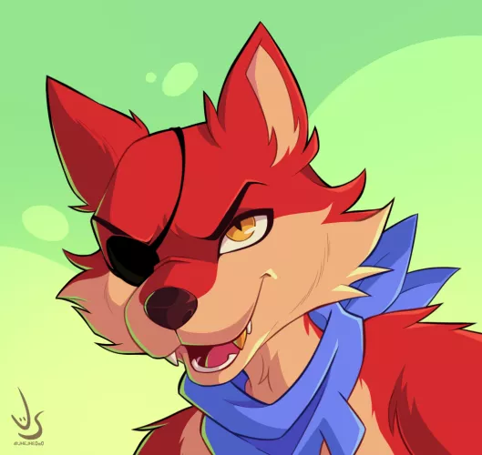 foxy's head from fnaf by jh3rulito