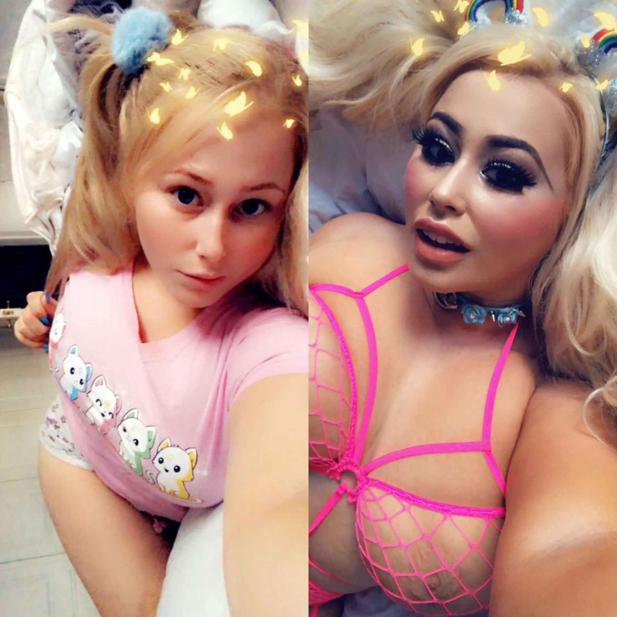 It’s amazing what makeup can do :) posted by pollyrocket_x