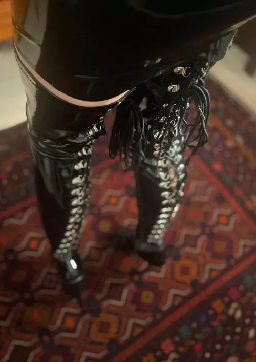 Shiny outfits need shiny shoes to go with them by Cute_Milano_77