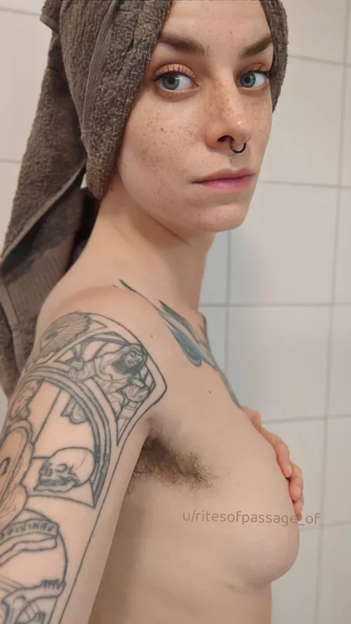 Someone needs to invent a towel to wrap around the pit hair too by ritesofpassage_of