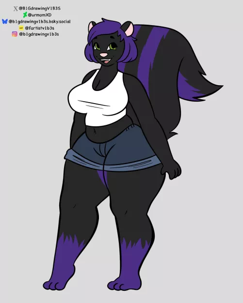 The she! The she that is me! My new sona Frankie! by Franken_wolf1