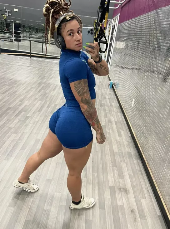 Undoubtedly, my happy place is the gym. posted by buffbambii