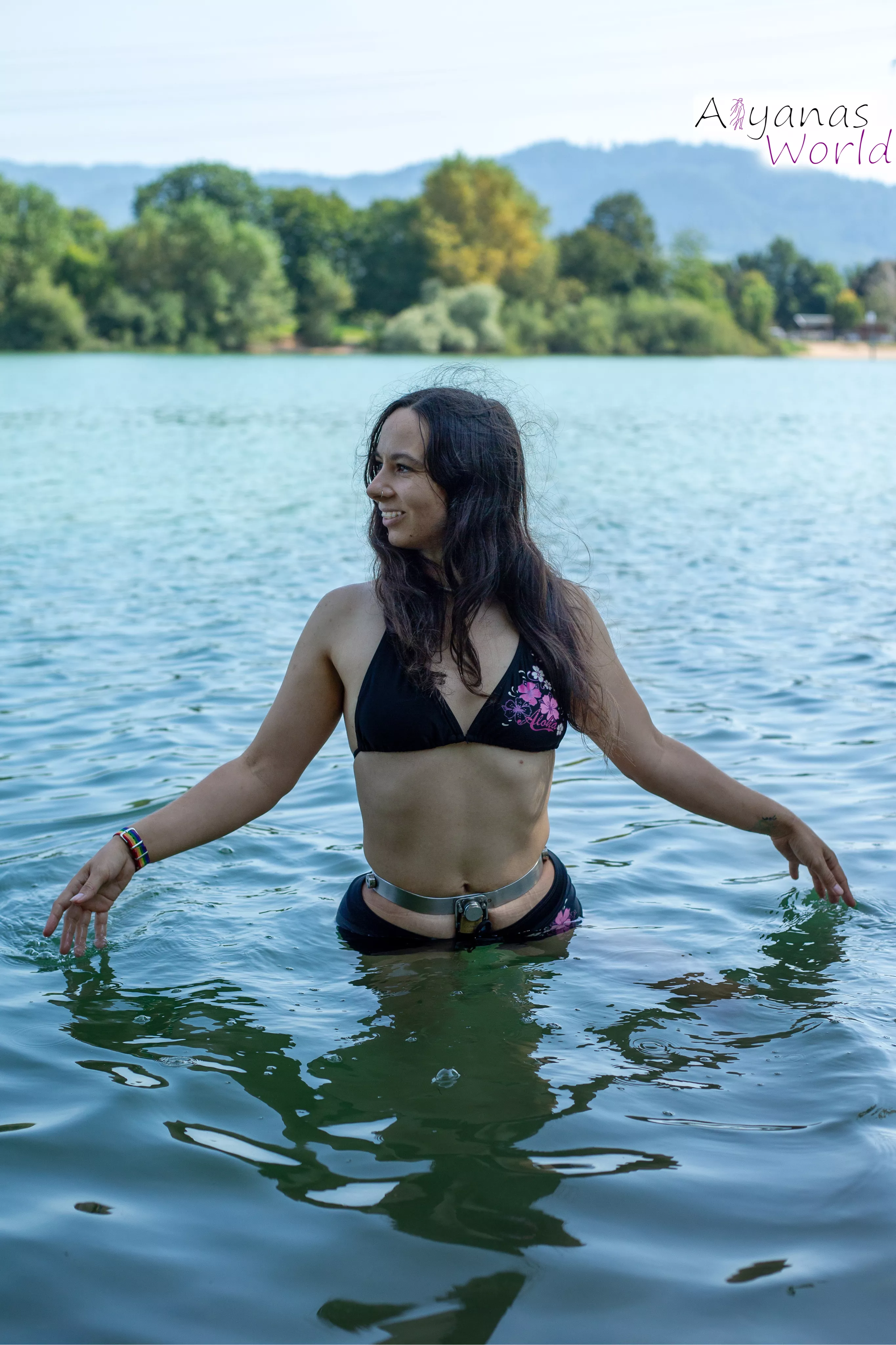 Wearing my Neosteel chastity belt at the lake 🌞👙🌊 posted by Aiyanas_World