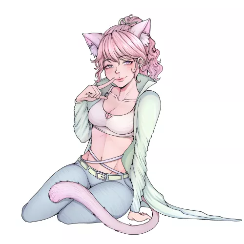 A drawing I did of mysati she’s so cutee 💕💗 by Artisticjade