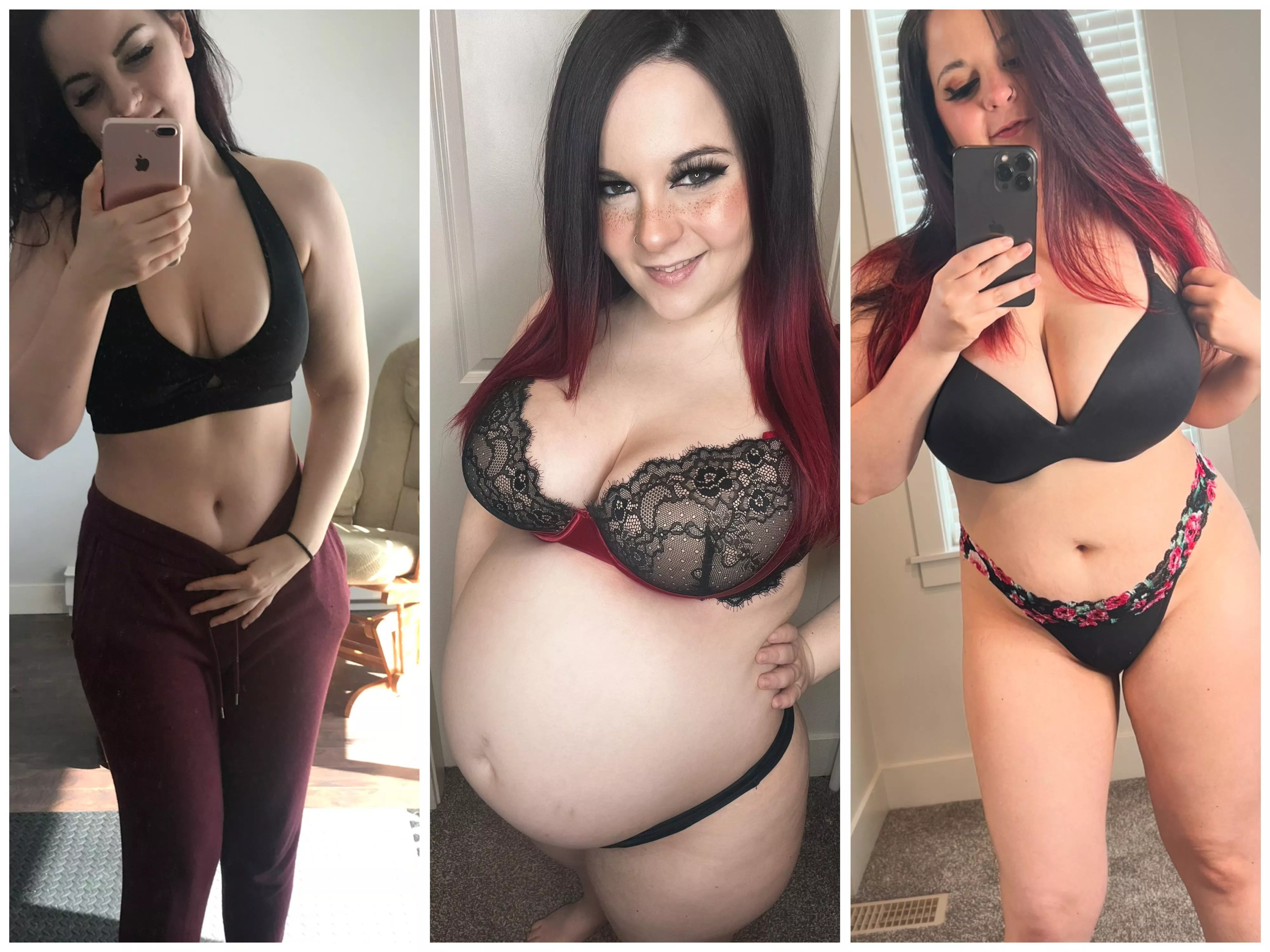 Before, during and after pregnancy! It’s crazy how much the body changes  posted by SierraNyx