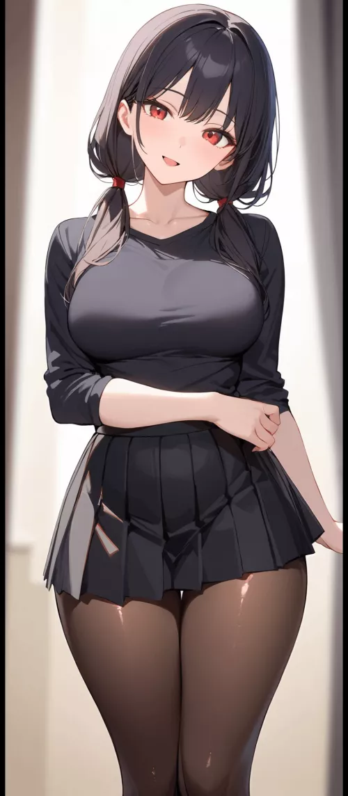 Black Outfit & Tights by CheetahSperm18